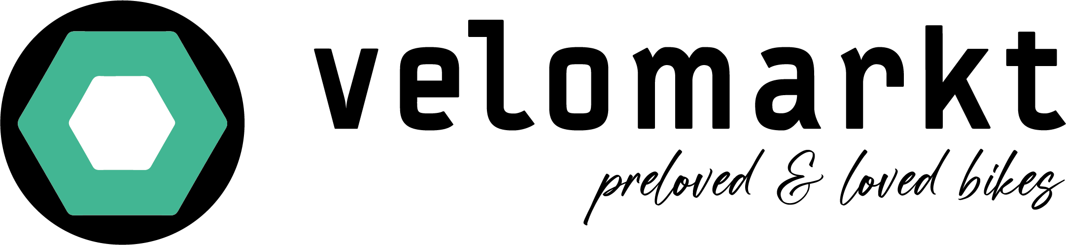 Logo velomarkt.ch mit Claim